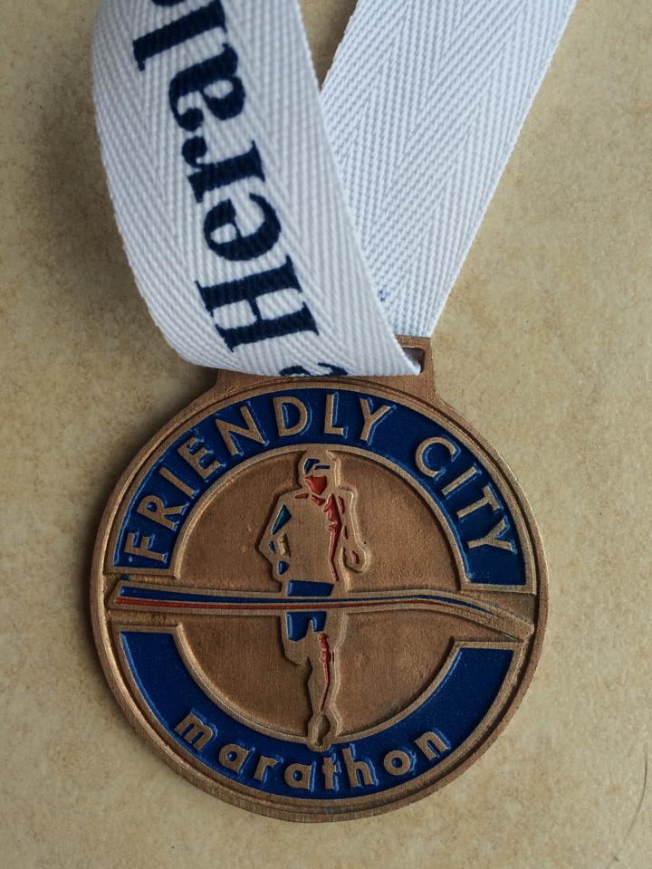 Friendly City Marathon Medal